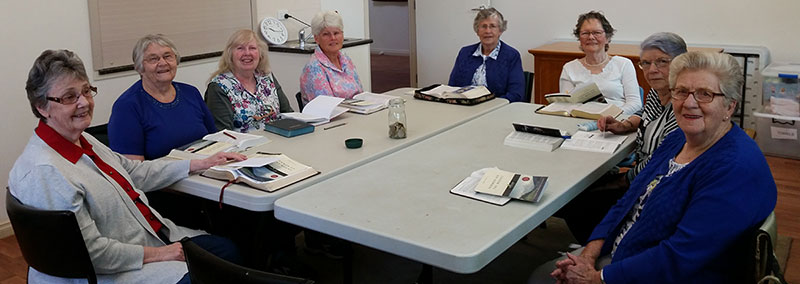 a Group of Ladies Meeting for a bible study a Group of Ladies Meeting for a bible study